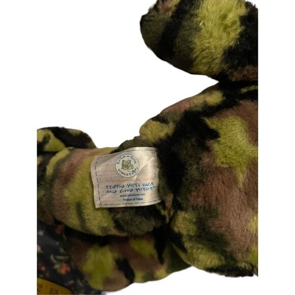 Build A Bear Toy's Teddy Bear Camouflage Bear Army Military Plush Stuffed 16" - Picture 7 of 14